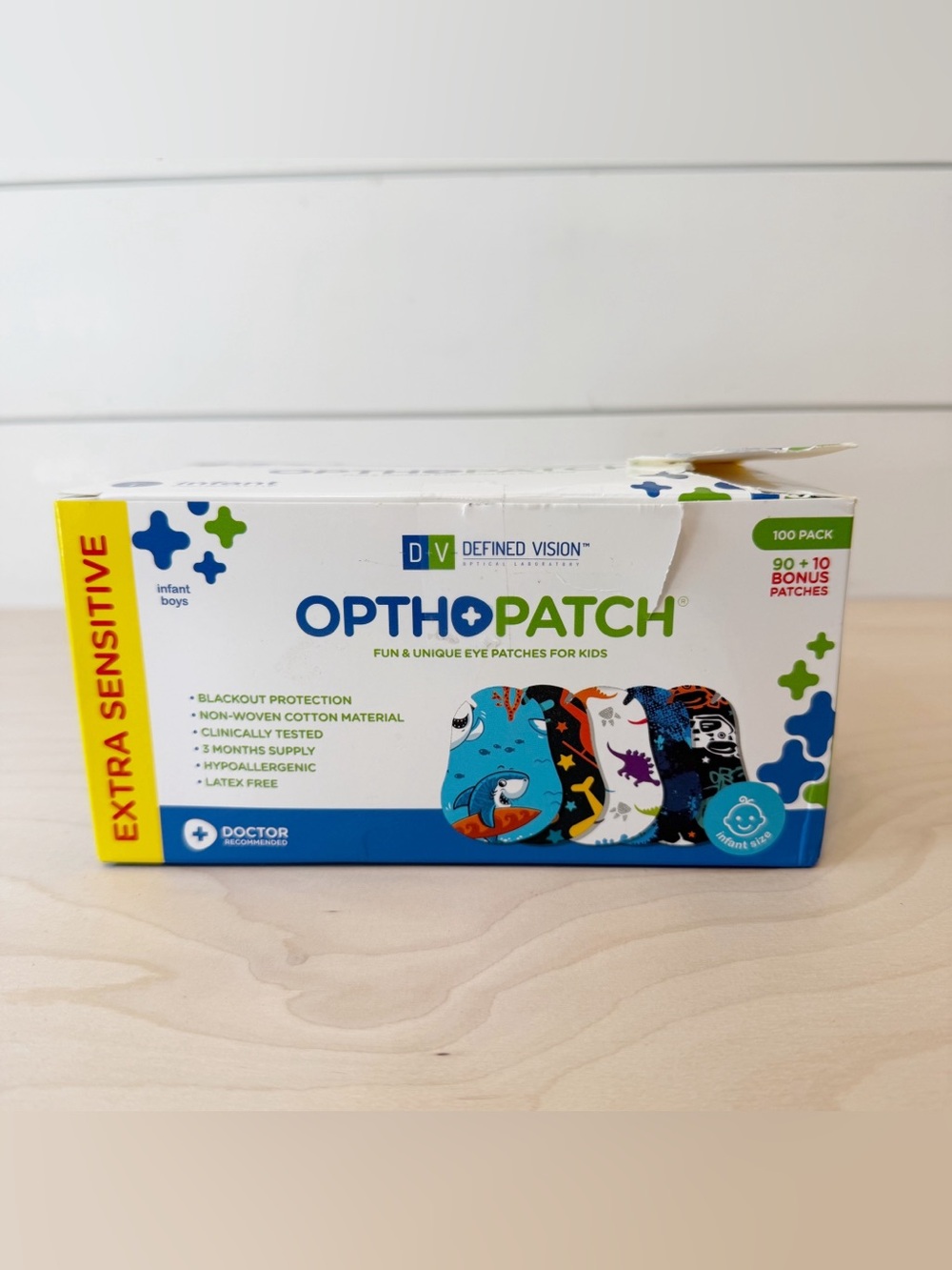 Opthopatch | Extra Sensitive Infant Boys Eye Patches 98 Count